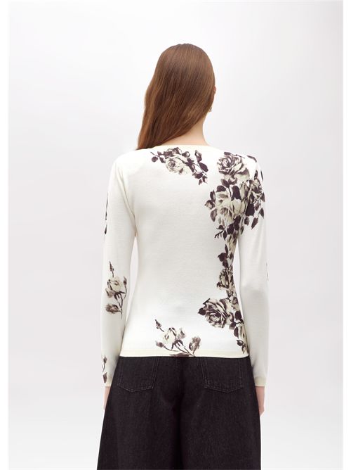 Maglia con stampa a fiori BLUGIRL BLUMARINE | RF5070MAB01/P9094